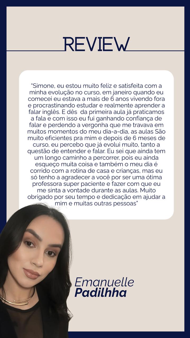 Depoimento de Emanuelle Padilha